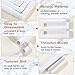 Janinka Embroidery Hoop 3 Pcs Cross Stitch Hoops and Frames White Rectangular Cross Stitch Embroidery Snap Frame DIY Sewing Tool for Quilting Silk-Painting 6 x 6, 8 x 8, 11 x 11 in(White)