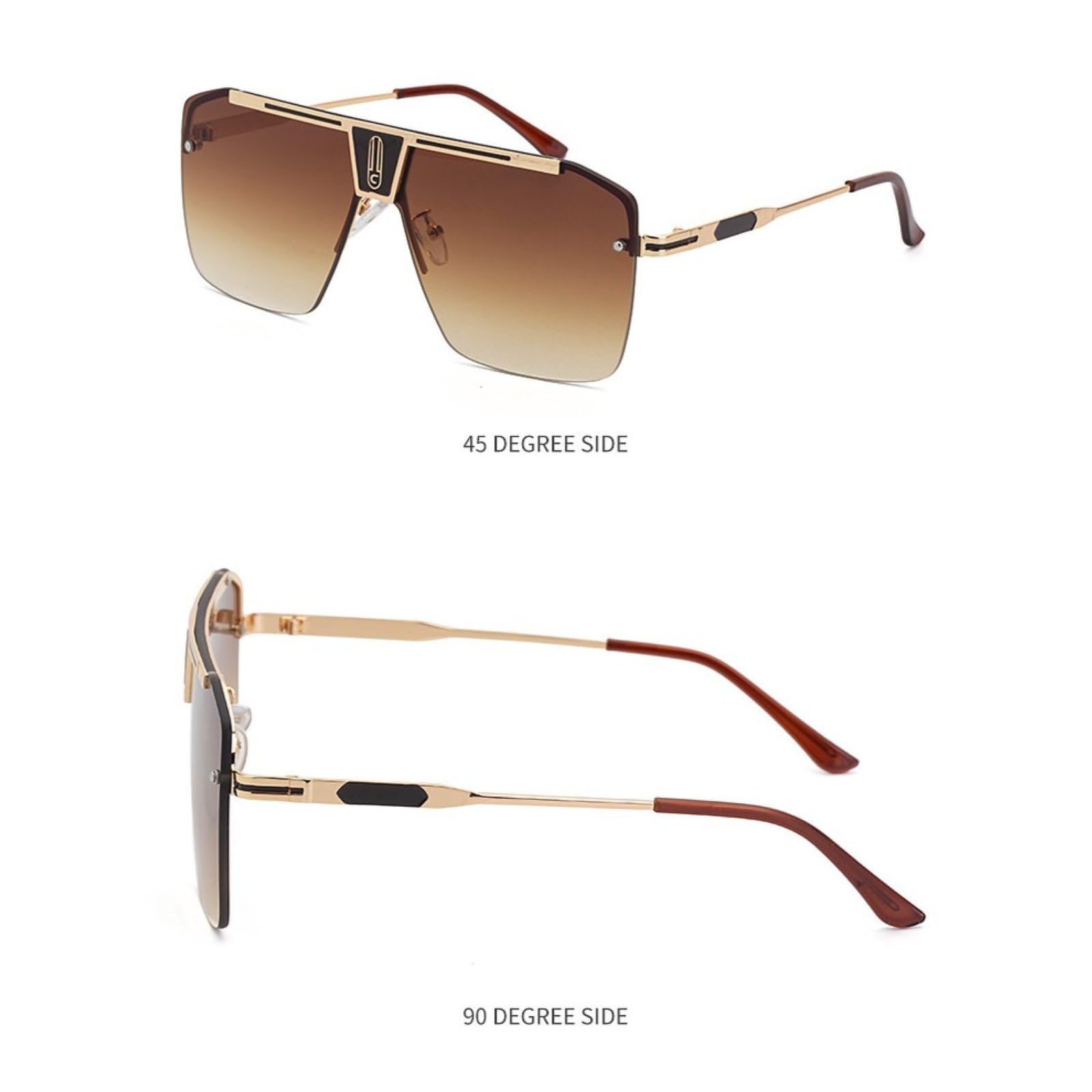 Leichte Retro-Sonnenbrille Für Männer Sonnenbrille Mit Nasenpolster Aus Kunststoff Autofahren Angeln Golfen Strandsonnenbrille