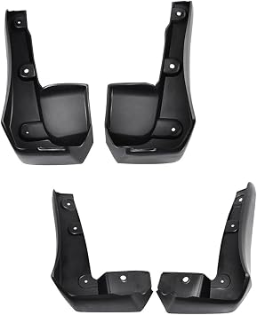 4X Splash Guards Mud Flaps Front Rear TPO Black