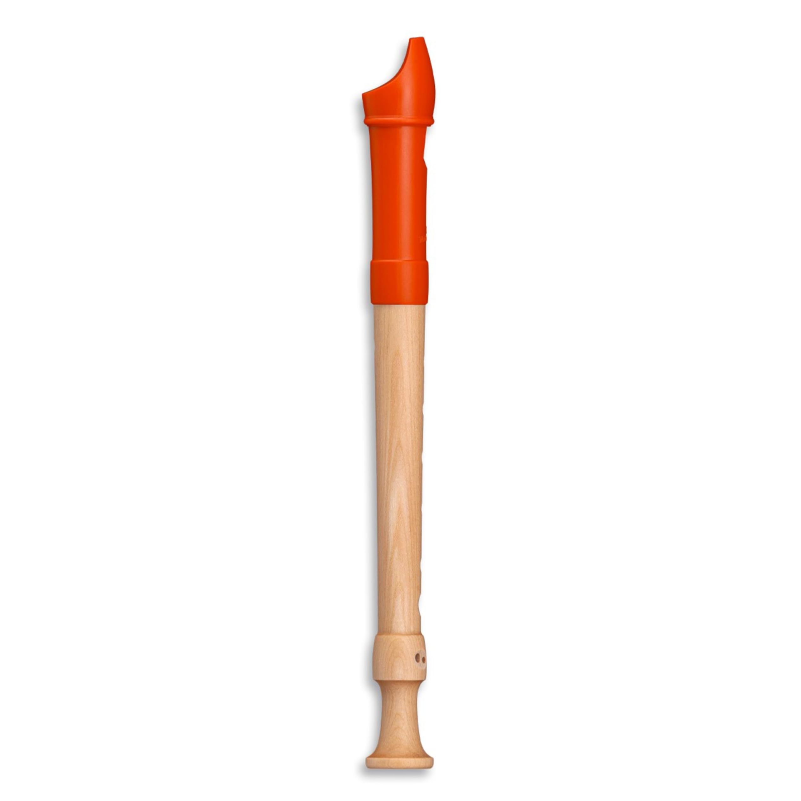 Mollenhauer 17414 Fipple Sopranblockflöte, Digi, orange, barock - Flauto dolce soprano (barocco)