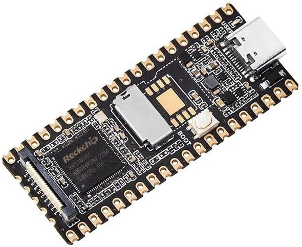 Luckfox Pico Mini B Linux AI Development Board RV1103 Micro Board Module Integrate ARM Cortex-A7/RISC-V MCU/NPU/ISP Processors 64MB DDR2 0.5TOPS Support int4 int8 int16 NPU with 128MB Flash