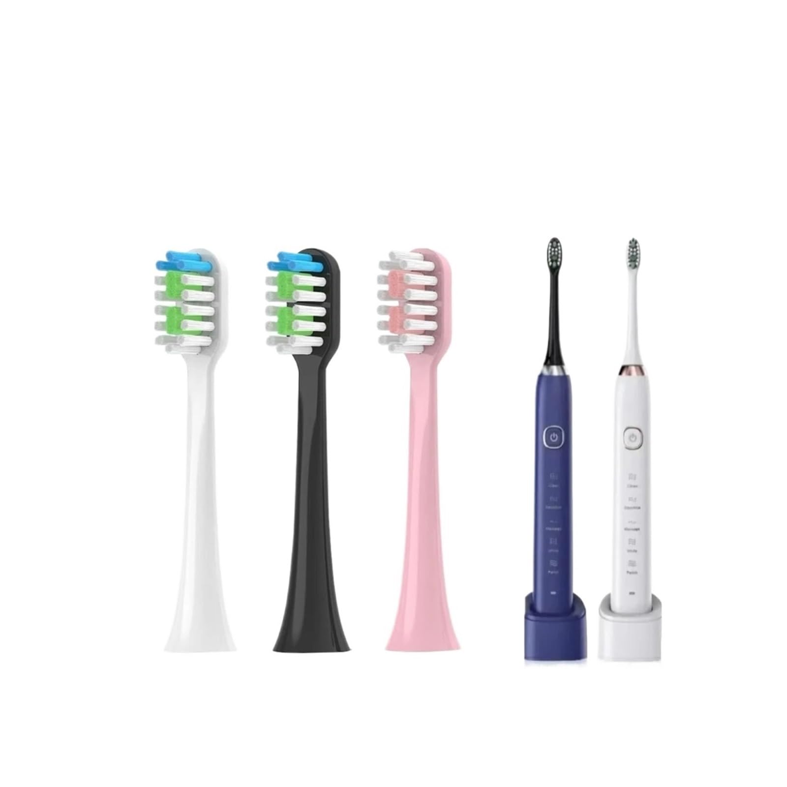 ,Cabezal de cepillo de dientes eléctrico,S100 S200 S700 S820 S910, | Limpia mientras masajea y calma las encías, puntas redondeadas que no lastiman las encías, alcanza suavemente(16pcs BLACK)