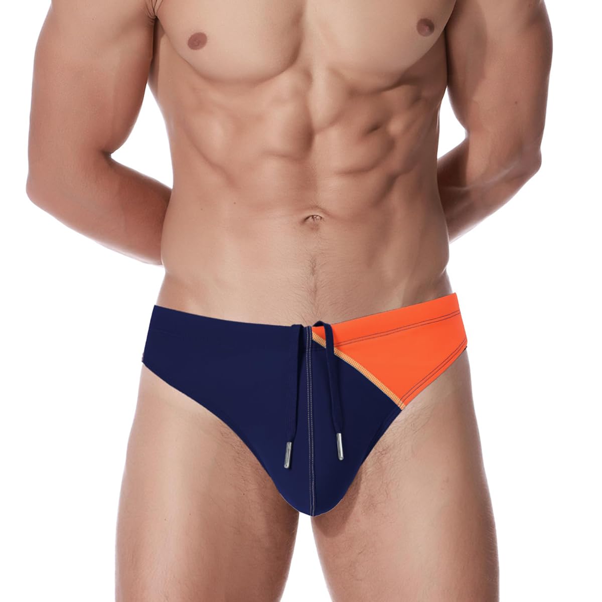 ZUOLAIYIN Badehose Herren Badeslip Sexy Badeshorts mit Kordelzug Schwimmhose Kurze Strandhosen