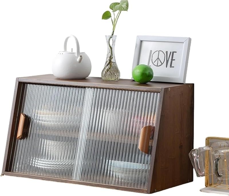 木製キャビネット 小さい食器棚 キャビネット 食器棚 棚 ミニ食器棚