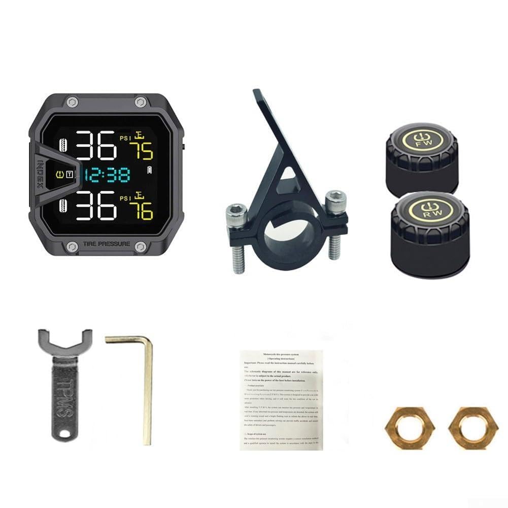 Kabelloses Motorrad für TPMS-Alarmsystem, IP65, Echtzeit, kabellos