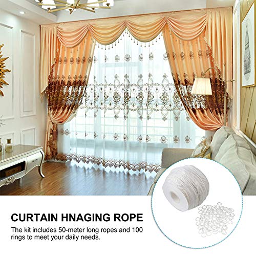 Heallily Clear Roman Blind Curtain Rings And Lift Shade Cord For Aluminum Blind Shade Repair And Diy Crafts Projects #TOP7
