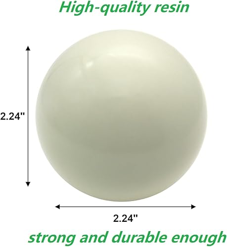 Miniatura 6 de Pallino Ball - Repuesto de bola de bocha y juego de boule, calidad de torneo de 2.24 pulgadas, color blanco