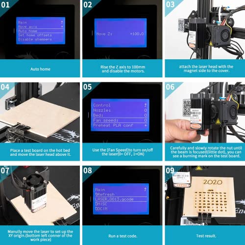 Image of Comgrow Wol 3D Ender 5 Pro Model 2021 3D Printer Silent Board Pre-Installed Upgraded Features Metal Extruder Frame New And Improved Filament Tubing