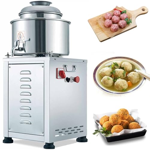 YXYLJOZ Máquina eléctrica de 1500 W para batir puré de Carne, batidora Comercial para albóndigas, Cuchilla Tridimensional de Cuatro Hojas, procesador de Alimentos Comercial