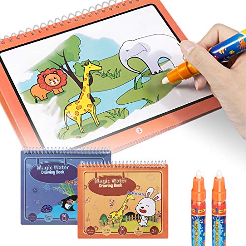 Preisvergleich Produktbild TUMAMA Malen mit Wasser wassermalbuch Kinder 2 Stück