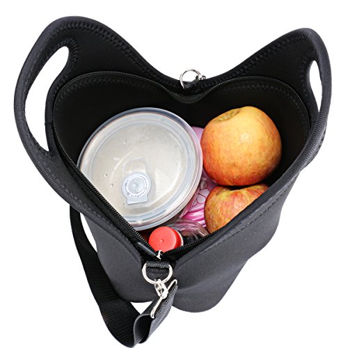 Icolor Neoprene Lunch Bag, Removale Shoulder Strap, Thermal Thick Lunch Tote,Large Size(13 X 12.76 Inches),Reusable Bags For Adults,Kids Great For Travel,Outdoors, Work & More Yllb-06 #TOP3