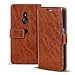 Produktbild Conie RW40828 Retro Wallet Kompatibel mit Sony Xperia XZ3, Klapphülle Tasche Vintage Leder Design für Xperia XZ3 Etui mit Kartenfächer Kastanienbraun