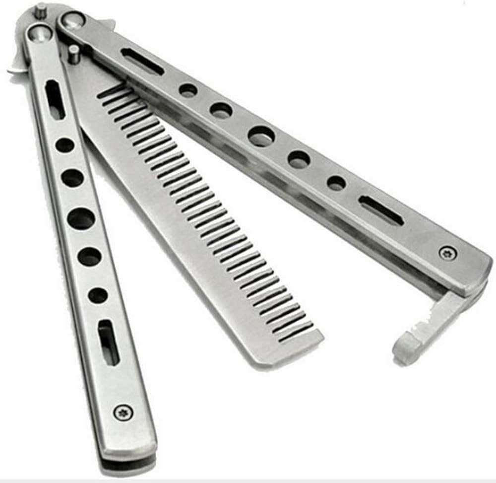 STK Butterfly Knife Combs Folding Combs Bladeless Balison Knives Practice Knives Training (Set of 10)