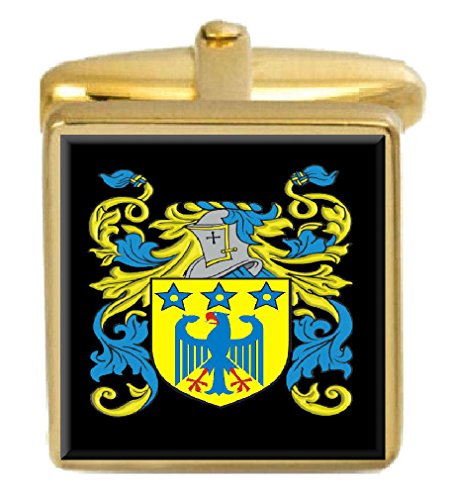 Select Gifts Coffret de Boutons de Manchette gravés Motif héraldique du Pays de Galles