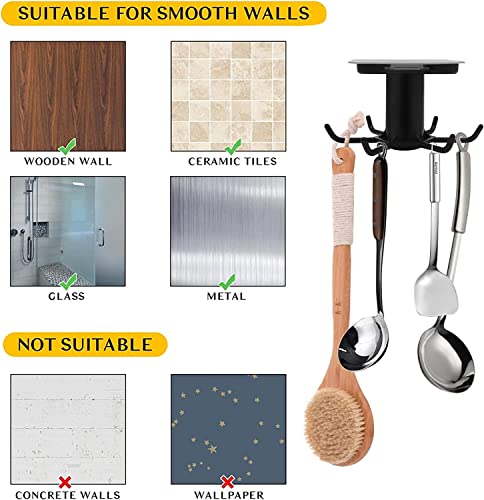 2 x 360 ° girevole utensili da cucina gancio