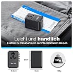 VYLEE Universal Travel Adapter, Type D/G/C/I/A International Plug Adaptor - Image 3