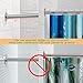 L Shaped Shower Curtain Rod, Adjustable (23.6
