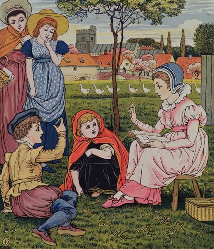 Lienzo Mrs Margery enseña a los niños de Walter Crane pintura para renovar paredes vacías