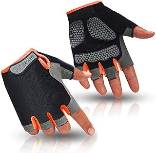 HuwaiH Cycling Gloves Men's/Women's Mountain Bike Gloves Half Finger Biking Gloves Anti Slip