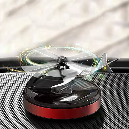 Image of Helicopter Car Air Freshener | Rotating Solar Car Freshener, Airplane Car Perfume, Propeller Design, Long-Lasting Fragrance