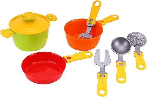 Miniatura 2 de Platos de juego para la cocina de los niños  Juego de platos de cocina de juego de simulación con escurridor  Kit de platos de juguete  Juego de