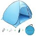 Outdoor Automatic Pop up Instant Portable Beach Tent 2-3 Person Anti UV Beach Tent Beach Shelter (Blue)