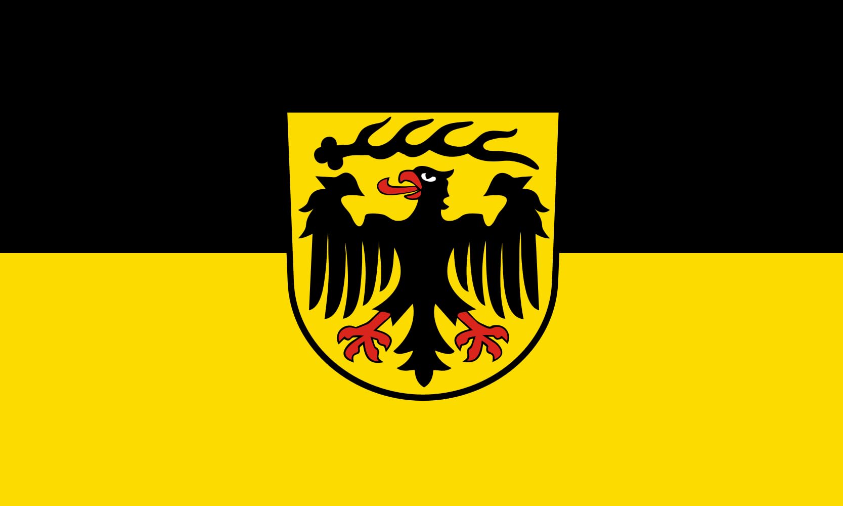 Drapeau large Landkreis Ludwigsburg pour remplacer vos pavillons usés