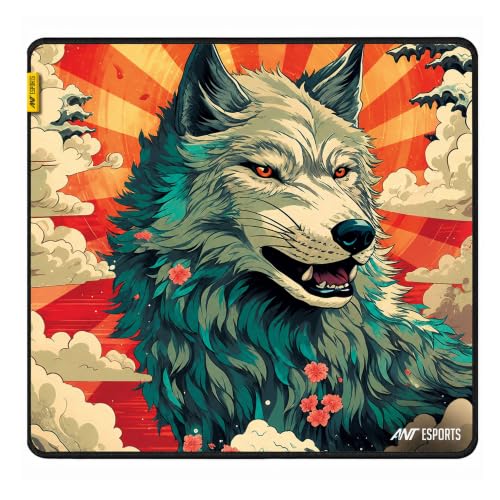 Ant Esports Wolf Mouse Pad 260X210X3mm Anti-fray Stitching, Gamin...