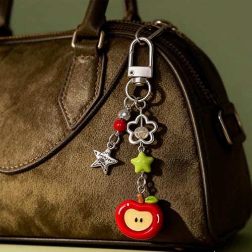 Muorruo 2-Teilige Handykette Phone Charm Set, Niedliche Y2K Rosa Gitarre Erdbeere Stern Handyband Schlüsselanhänger Für Taschen Kamera Schlüssel, Aesthetic Zubehör Für Mädchen Teenager