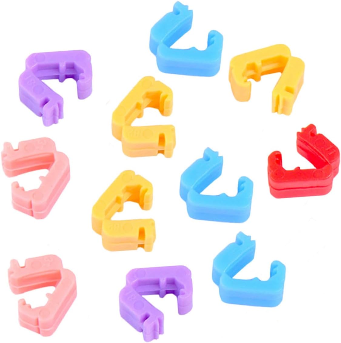100pcs Colorful Balloon Clamps Balloon Decoration Clips Decor Tool for Party Supplies Birthday Event Accessories