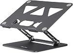 Aoviho Adjustable Laptop Stand for Desk,Portable Laptop Stand Holder and Riser,Foldable Aluminum Notebook Computer Stands for MacBook Air Pro HP Lenovo Dell Samsung Chromebook, 10-15.6 inch (Purple)