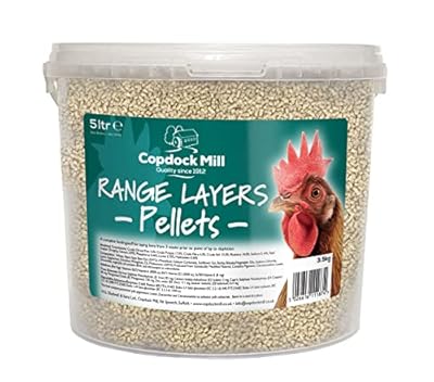 Copdock Mill Range Layers Pellets Poultry Feed 5 Litre Tub – Poultry Food for Chickens and Adult and Laying Poultry, Ducks, Geese, Bantams – 100% Natural