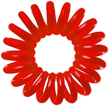 Mi Ti Salon Hair Bobble Traceless Hair Ring And Bracelet - Red Invisible Hair Bobble Pain Free Hair Band, Reduces Split Ends by MiTi