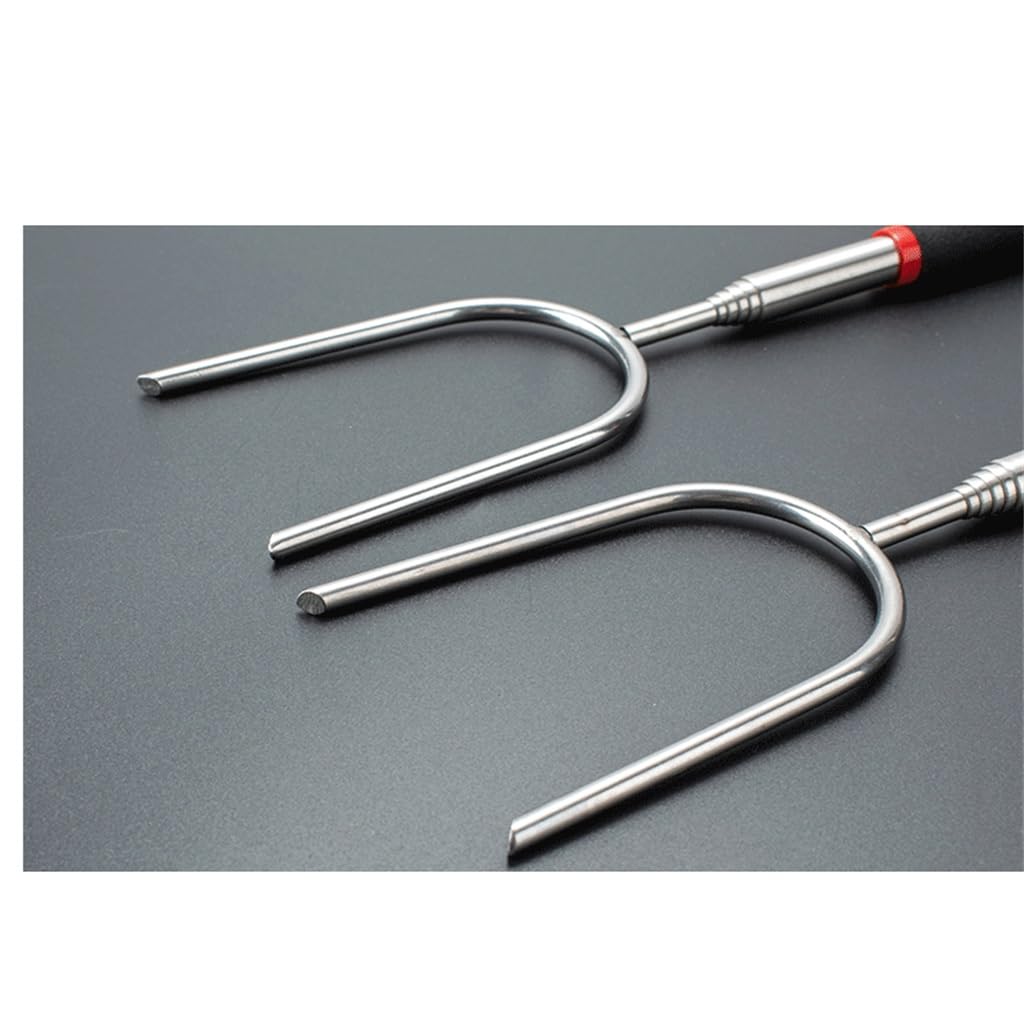 Stainless Steel Telescopic Barbecue Fork Outdoor Barbecue Tool