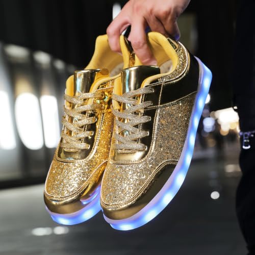 Image of YuanRoad Unisex LED Shoes Light Up Sneakers with USB Charging Dancing Shoes