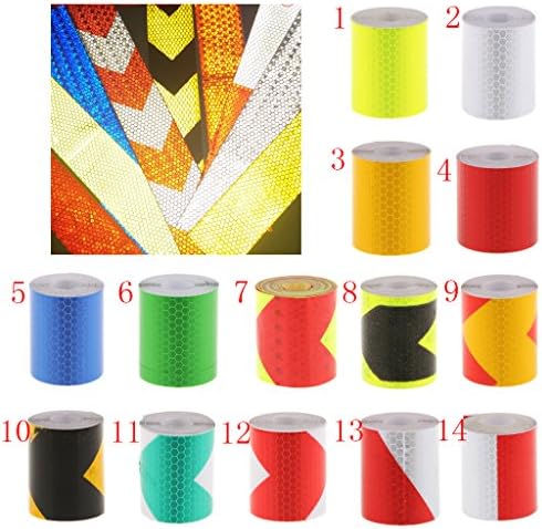 3M Sécurité Réfléchissant Auto-adhésives Bande Visibilité Nuit Voiture/Camion - Jaune