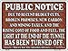 SMART BLONDE Light at The End Novelty Mini Metal Parking Sign PM-100