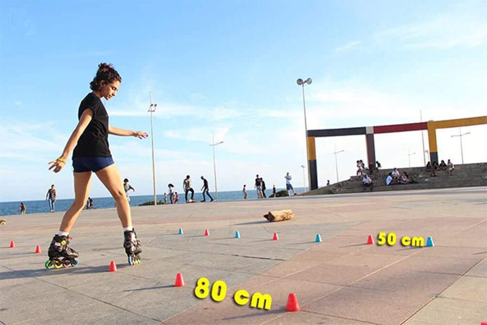 Slalom Cônes Plot Slalom Roller Skating Patinage Multicolore Pile Obstacle Lot de 50