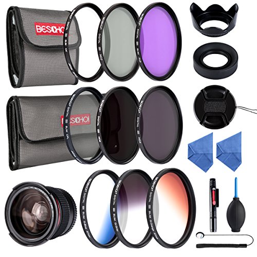 Beschoi 52mm UV Filter, CPL Filter, FLD Filters, ND Filter Kit