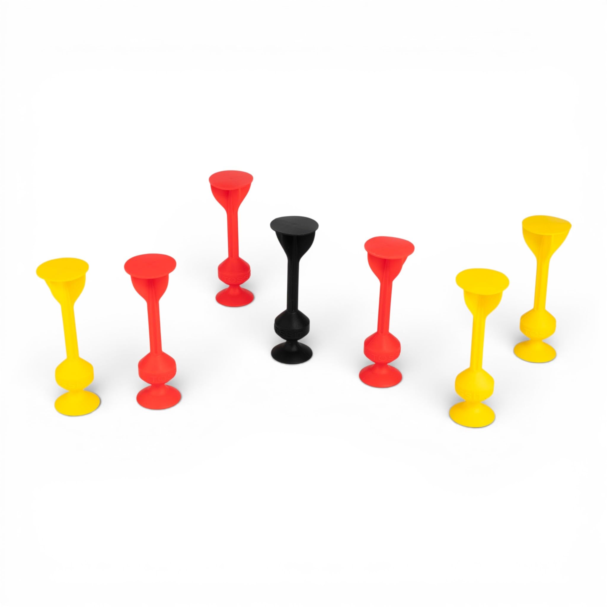 TOSSIT Spiel Saugnapf Darts, Indoor Outdoor Drinnen Draußen, Boccia, Petanque, Wurfspiel, Nachhaltig langlebig Silikon, Boden oder Wand, Starter Pack, World Football Edition