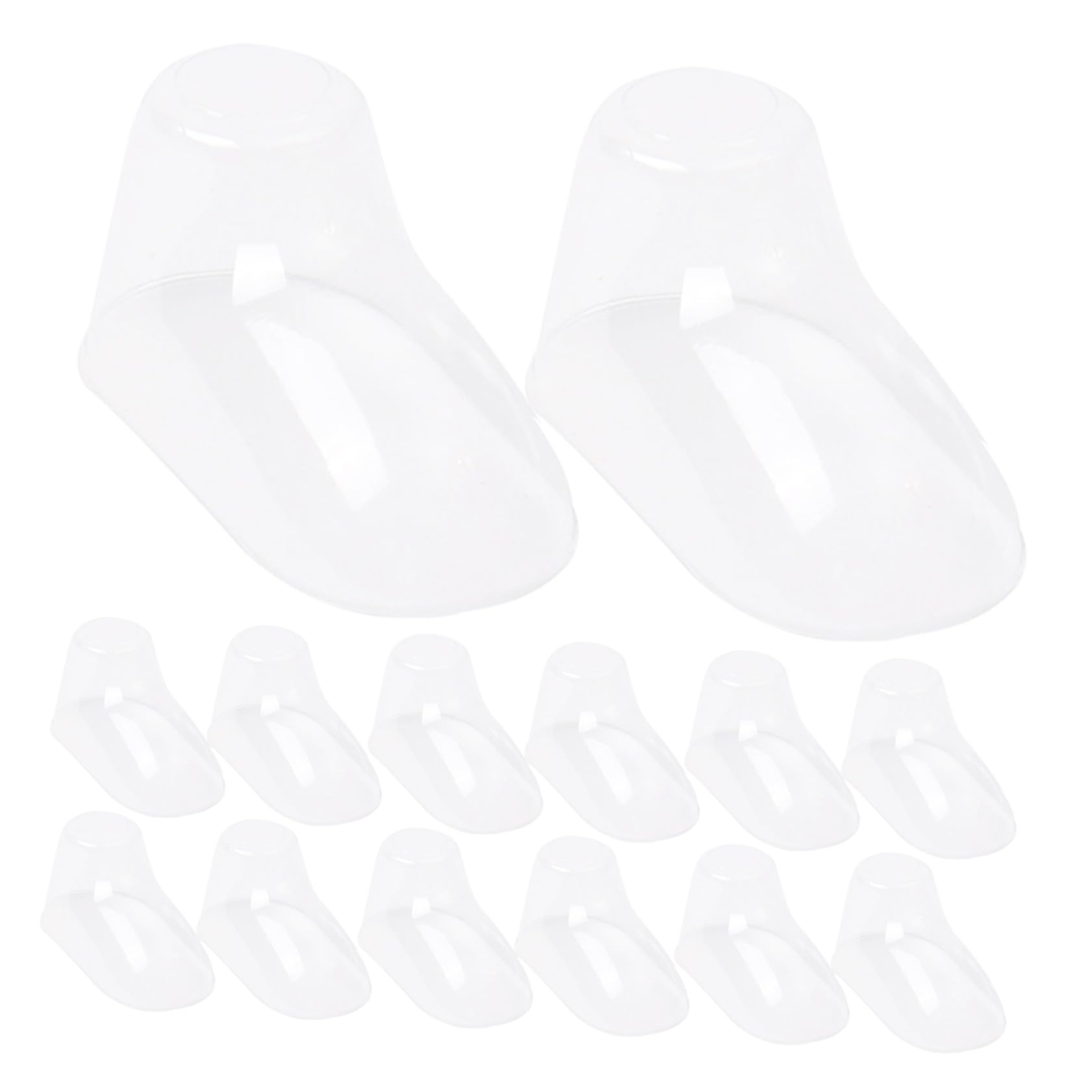 100 Stück Transparente aus Kunststoff Flexible Strumpffüller und Schuhhalter für Babysocken und Krabbelstrumpfhosen Schuhdeformation Vermeiden Praktische Schuhstützen