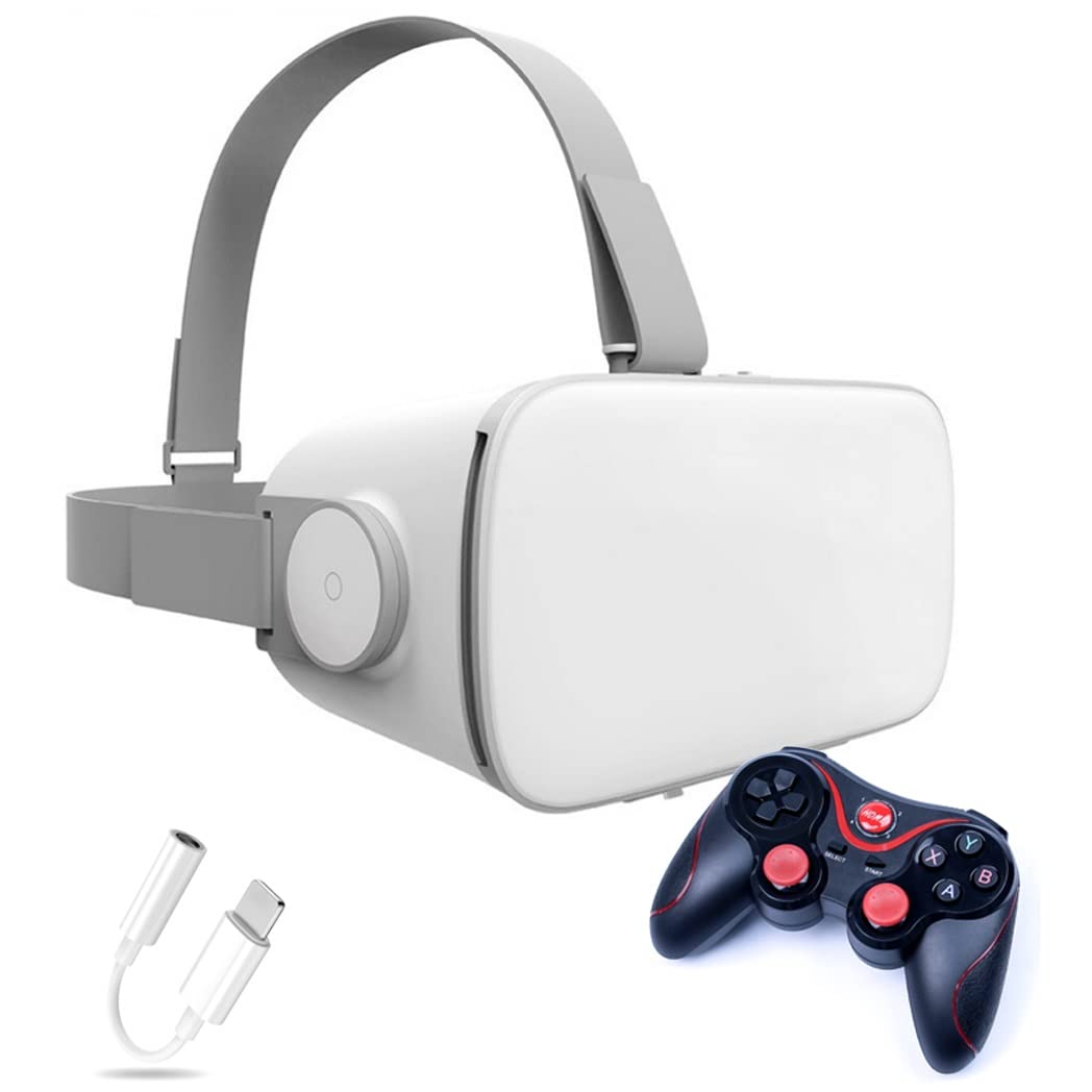 Okulary 3D VR, wirtualna rzeczywistość, zestaw słuchawkowy VR, kontroler Bluetooth do iPhone'a 13 Pro Max/13 Pro/13/12/11, dla Samsung Galaxy S21, Huawei, seria Xiaomi ( Kolor: G , Rozmiar : Ios )
