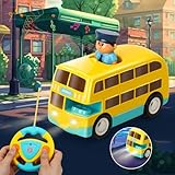 TOY Life Remote Control Cars for Toddlers Boys Girls 3-5 4-7, Toddler RC Car Toys Gifts for 2 Year Old Boys, Kids Baby Remote Control Bus Toy, School Bus Toys for Toddlers Kids 1-3, Race Car Toys