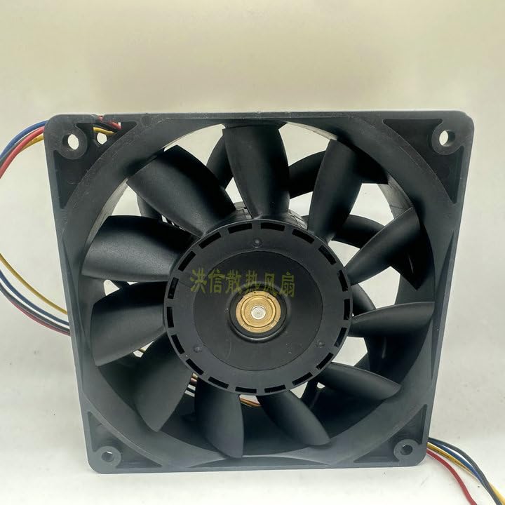 T12E48BS1M7-07 Cooling Fan, 120mm DC 48V, Ball Bearing, 4-Wire for High-Power Equipment