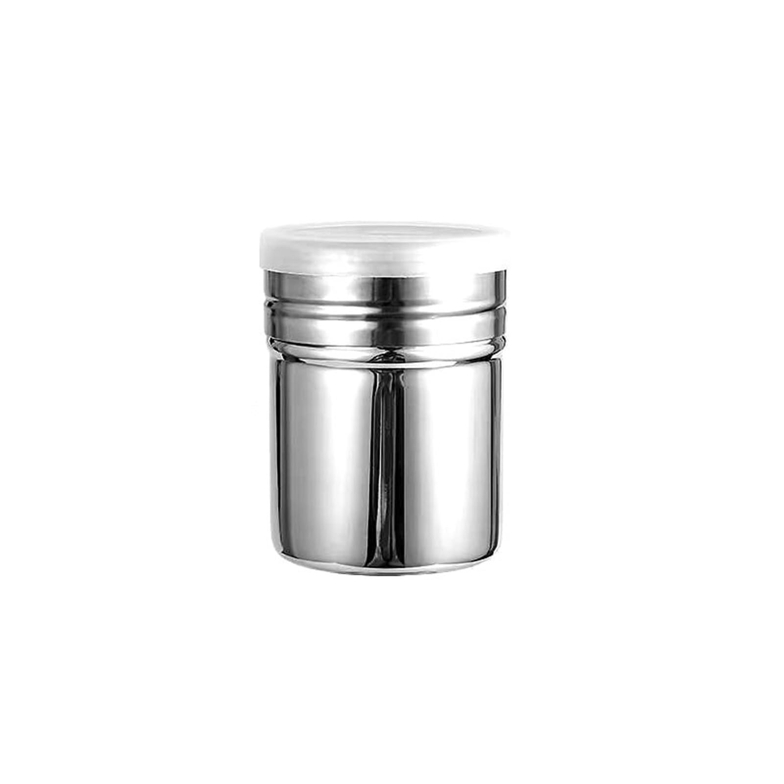 Coctelera de café Acero Inoxidable 4 Piezas para Casa | Filtros de tamiz de azúcar, herramientas de cocina for barbacoa y pastel con tapa(M)