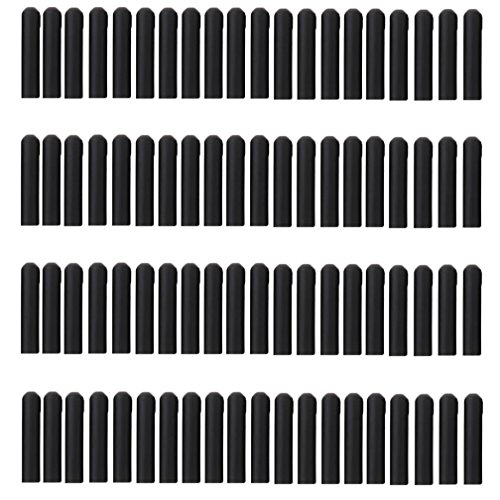80 Tapas de goma para dispensadores de licor en color negro para goteo de botellas