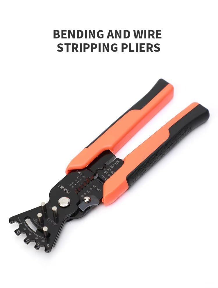 Image of REWOP Multi-function Plier Tools Made of Stainless Steel with 11 Screwdriver bits with Safety Hook, Bottle Opener, Multifunction Pliers for Outdoor Backpacking & Gifting. (Crown Head)