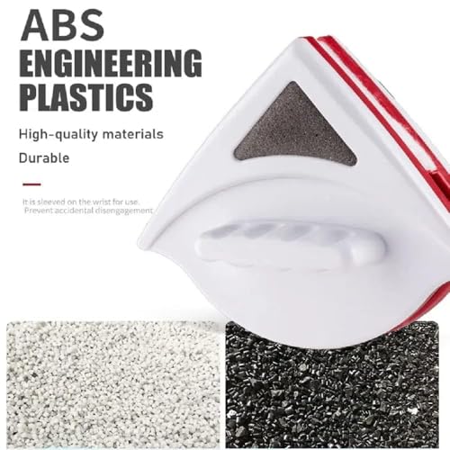 Image of Magnetic Window Glass Cleaner | Two-Sided Wiper | Dual-Glazed Glass Squeegee & Brush | Doubleface Window Washing Equipment Household | All Glass Windows Cleaner (CR1)
