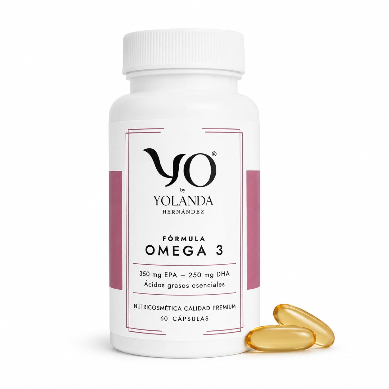 YO Fórmula Omega 3 | Alta Concentración 80% con 350mg EPA y 250mg DHA | Aceite Pescado Vitamina E más Sello IFOS |60 Cápsulas de Alta Biodisponibilidad