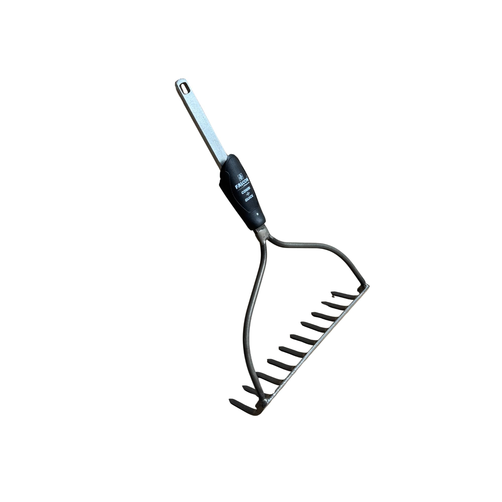 Falcon Quick Combi Tool Set - Bow Rake Attachment Without Handle | 10 Teeth - Easy Click & Lock System - Compatible with Falcon Handle | Ideal for Leveling, Spreading, and Collecting Debris-picture-26